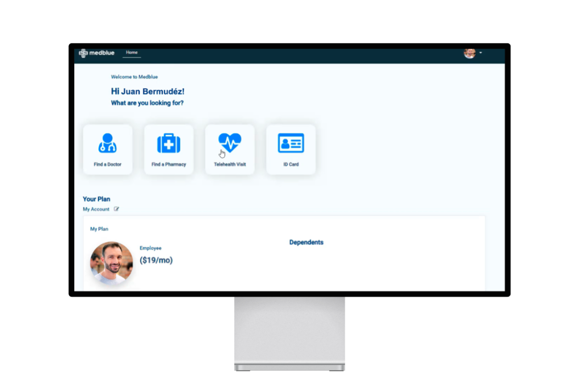 Medblue specialty care portal